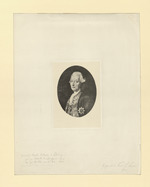 Reproduktion eines Gemäldes mit einem Portrait von Friedrich Wilhelm von Lossberg