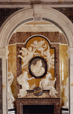 Kaminrelief mit Porträtmedaillon Landgraf Carl von Hessen-Kassel