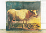 Kuh in Landschaft