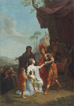 Coriolan empfängt seine Mutter und Gemahlin im Lager der Volsker
