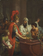 Augustus ehrt das Grab Alexanders des Großen