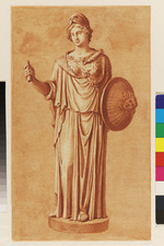 Darstellung einer Athena-Skulptur