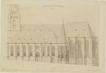 Frankenberg, Liebfrauenkirche, Bauaufnahme, Aufriß der Südseite