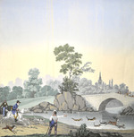 Panoramatapete "Paysage à Chasses", No. 2801-2832