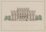 Kassel, Palais Schaumburg, zweites Projekt, Entwurf zur Hauptfassade, Ansicht