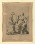 Bekrönung der Büste von Voltaire in der Comédie francaise am 30. Mai 1778