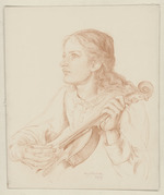 Junges Mädchen mit Geige