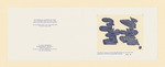 Einladungskarte zur Ausstellungseröffnung 9.11.1984 "Victor Bauer - Ölbilder und Aquarelle" mit Abzug eines Originallinolschnittes von 1948