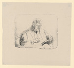 Porträt eines lesenden Herren