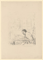 Porträt eines am Schreibtisch sitzenden Mannes