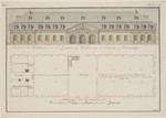 Hanau, Zeughaus und Hauptwache, Bauaufnahme der Fassade zum Paradeplatz und des Erdgeschosses, Grund- und Aufriß