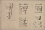 Obermarsberg, St. Nikolaus, Bauaufnahme, verschiedene Details des Bauschmucks, Ansicht