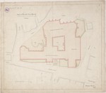 Marburg, "Alte Universität", Entwurf, Lageplan mit der neuen Aula