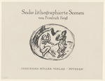 Titelblatt der Folge "Sechs lithographierte Scenen"