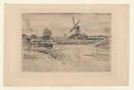 Landschaft mit holländischer Mühle