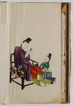 Dame mit Buch, in: Sammelband "Ecole Chinois I", fol. 2