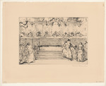 Vor dem Senat, Blatt 2 der Folge "Othello", 9 Radierungen zu William Shakespeare
