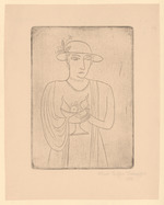 Frau mit Fruchtschale, Blatt aus "Die Schaffenden"