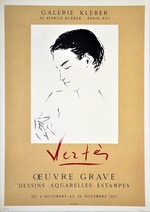 Plakat Galerie Kléber in Paris: Vertès. Oeuvre Gravé, Dessins Aquarelles Estampes
