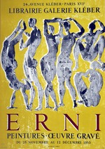 Plakat Librairie Galerie Kléber: Erni. Pentres-Oeuvre Gravé