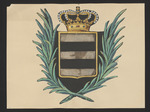 Wappen von Isenburg mit Krone und Olivenzweigen (?)