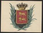 Wappen der Grafschaft Diez mit Krone und Olivenzweigen (?)
