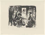 Vier Frauen in einem Raum, Blatt 1 der Folge "Sechs lithographierte Scenen"