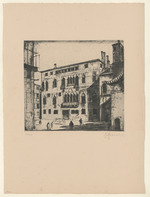 Palazzo, Blatt der Folge "Venedig. 10 Radierungen"