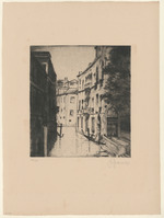 Blick auf einen Kanal, Blatt der Folge "Venedig. 10 Radierungen"