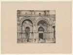 Portale des Markusdoms, Blatt der Folge "Venedig. 10 Radierungen"