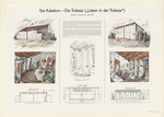 Die Toilette ("Leben in der Toilette"), Installation - documenta 9 - Kassel 1992, Entwurf), Blatt 3 der Mappe F der documenta edition 1992