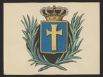 Wappen des Fürstentums Fritzlar mit Krone und Olivenzweigen (?)