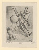 Sketch, 3. Blatt der Serie "Zirkus"