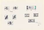 Skizzenblatt, Teil einer Mappe mit 5 Zeichnungen und druckgraphischen Arbeiten, Beigabe der Vorzugsausgabe K. O. Götz. Erinnerungen und Werk, Band 1a und 1b