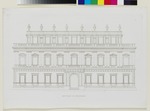 Das Ständehaus zu Cassel. Hauptfacade des Ständehauses, aus: Architectonische Entwürfe, Blatt 3