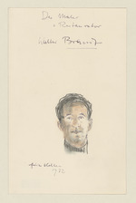 Der Maler und Restaurator Walter Brandt, en-face