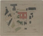 Kassel, Hessisches Landesmuseum, Entwurf Oktober 1908, Lageplan