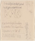 Bad Hersfeld, Stiftskirche, Skizze von Inschriften und Wappen