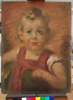 Kind mit rotem Kleid (Tochter des Künstlers)
