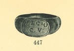 Ring, auf der Platte LEGIO C.V.