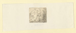 Mutter mit Kind, mit aufgelöstem Haar, ein Mädchen ordnet dem Kind das Haar, drei Tauben, Kinderworte und -gekritzel (Stoll 234)