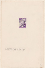 Entwurf für Briefmarke Deutsche Nationalversammlung 1919
