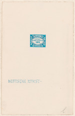 Entwurf für Briefmarke Deutsche Nationalversammlung 1919