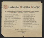 Stammbuch der Althessischen Ritterschaft, Titelblatt