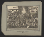 Bewohner und Angestellte des Soldatenheims am Karmelitenplatz in Mainz, 1911 - 1912
