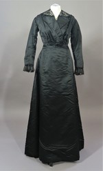 2-teiliges Damenkleid, schwarz -  im Inventar als Hochzeitskleid bezeichnet