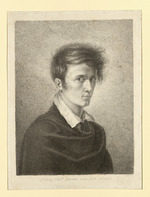 Ludwig Emil Grimm, Selbstbildnis im Halbprofil nach rechts (Stoll 45)