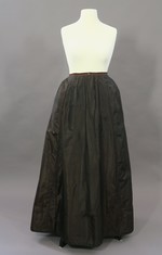 Kleiderrock aus dunkelbraunem Taft