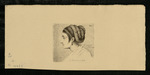 Die Bäckerin von Gaeta, Porträt im Profil nach links