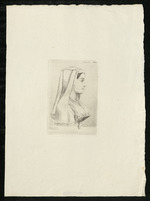 "Anunciata", junge Italienerin aus Camuzzi, Brustbild,  Porträt im Profil nach rechts